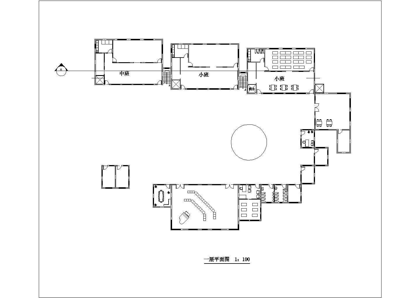 北京市石景山区实验幼儿园宿舍楼装修设计CAD图纸