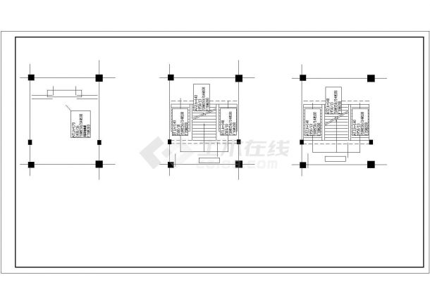 四川地区四层框架教学楼设计全套施工cad图-图二