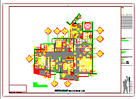 金基翠城B户型装修设计cad施工图及家具搭配图-图二