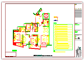金基翠城B户型装修设计cad施工图及家具搭配图