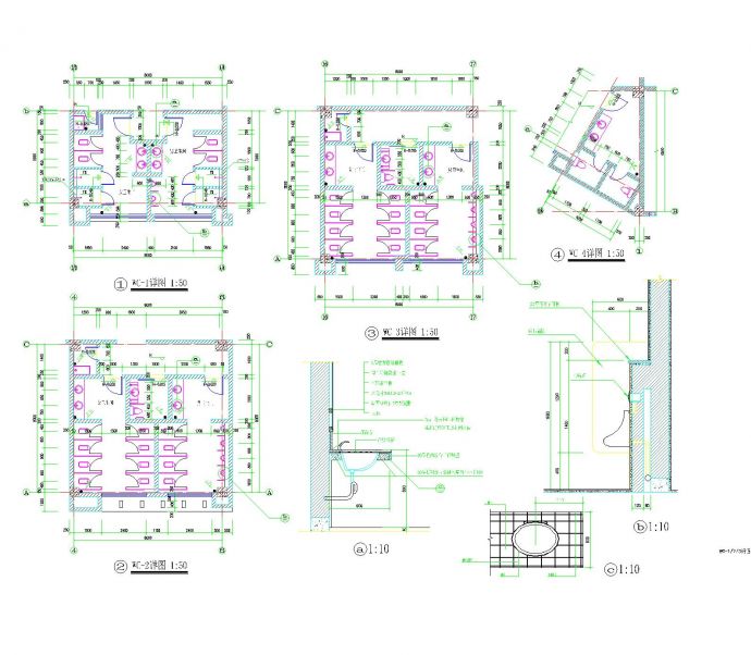 职业技术学院6层培训楼建筑设计施工图_图1