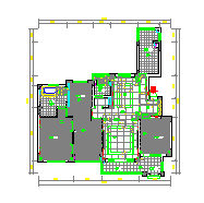 欧式-3室2厅2卫-四季花园住宅装修设计cad图纸