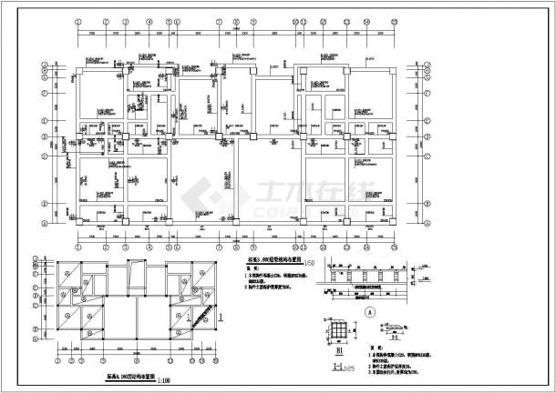 某七层框架结构商住楼设计cad全套建筑施工图（ 含结构设计，含给排水设计，含电气设计）-图一
