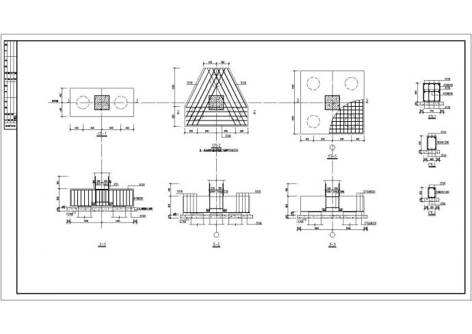 福馨花园小区某六层底框结构商住楼设计cad全套结构施工图（ 含设计说明）_图1