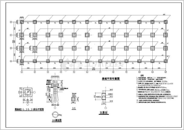 沧州轻钢结构厂房建筑结构详细建筑施工图-图二