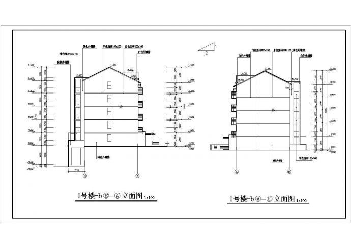 成都市阳洲花苑小区6层砖混结构住宅楼建筑设计CAD图纸（首层车库）_图1