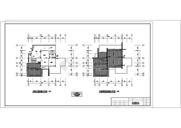 四川某小区独栋别墅给排水施工图.CAD图纸设计-图二