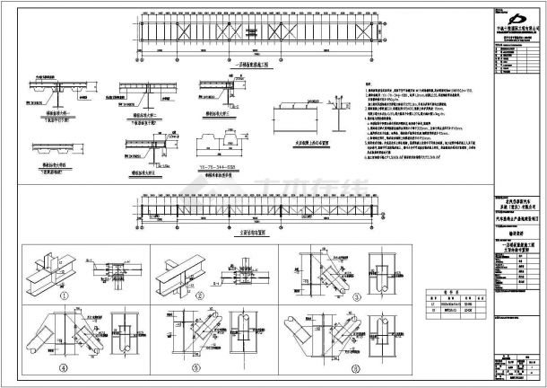 重庆输送架桥结构建筑CAD电气设计完整图-图二