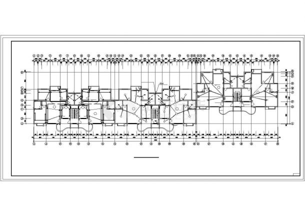 某六层带地下室住宅楼电气施工CAD图，共7张-图二