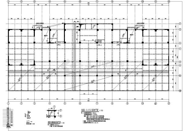 某高层带剪力墙住宅楼结构设计CAD建筑设计施工图-图二