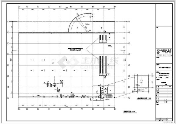 某高教园区后勤服务大楼空调建筑设计cad施工图纸-图一