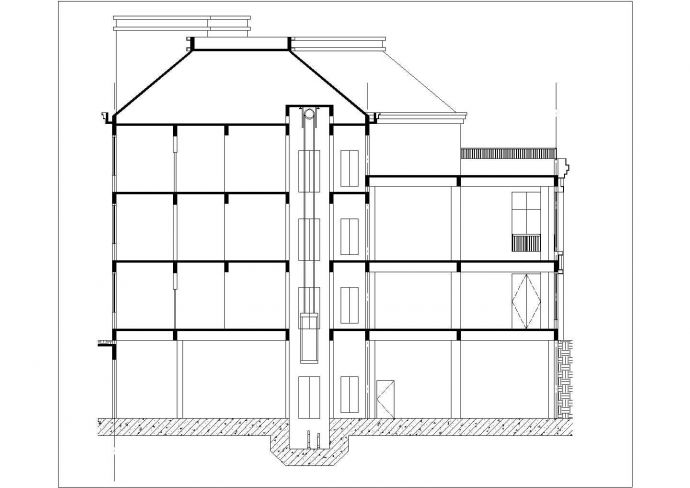 某社区幼儿园2700平米3层框架教学楼全套给排水系统CAD设计图纸_图1