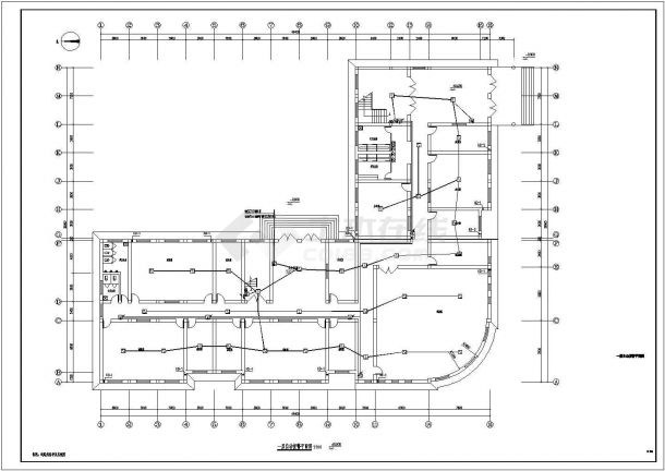 武汉某大学7800平米7层框架结构办公实验楼电气系统CAD设计图纸-图一