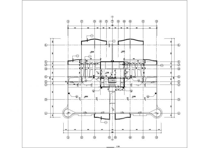 杭州市崤山西路某社区18层框架结构住宅楼建筑设计CAD图纸（含跃层）_图1