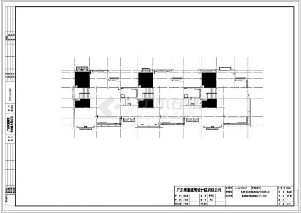知名地产3层复式别墅建筑结构施工图(含设计说明）-图一