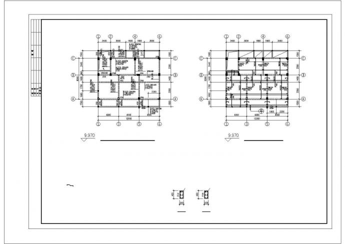 私人住宅设计框架基础方案工程详图带效果图_图1