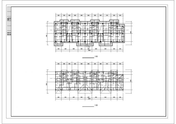 五层框架基础建筑居民住房工程详图_图1