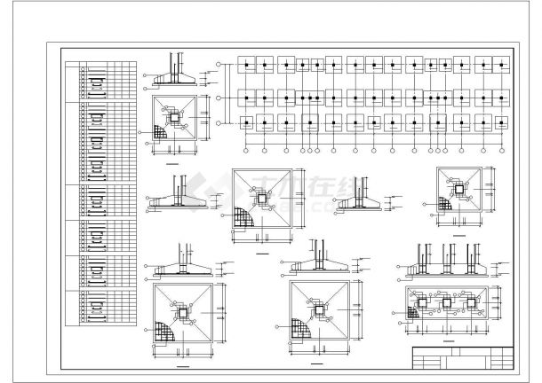 住宅设计_居民住房框架基础方案工程详图-图二