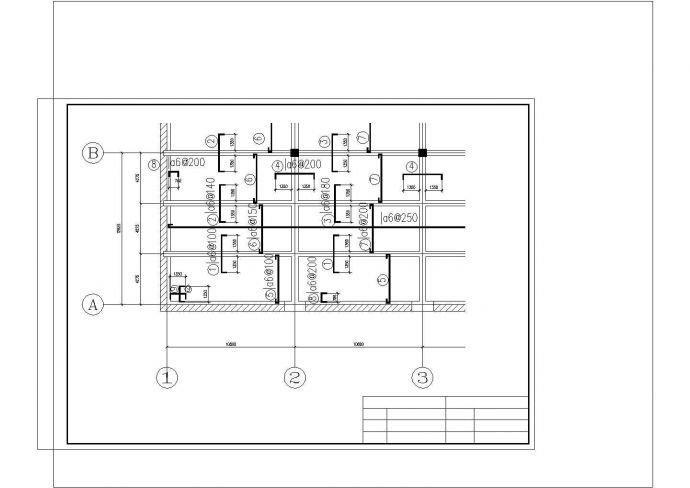 某单向板肋梁楼盖结构设计cad施工图_图1