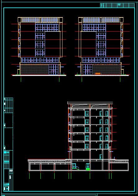 智慧谷6层多层办公建筑设计施工图-图二