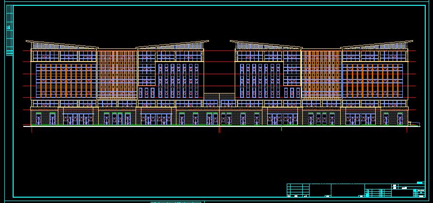 智慧谷6层多层办公建筑设计施工图