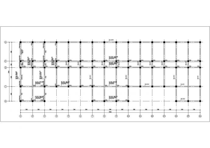 昆山市某工厂4千平米左右四层框混结构办公楼全套结构设计CAD图纸_图1