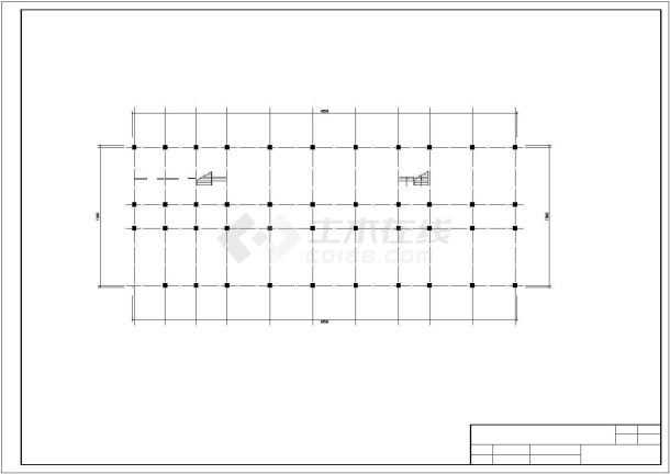 郑州某中学4300平米五层钢混框架结构教学综合楼建筑设计CAD图纸-图一