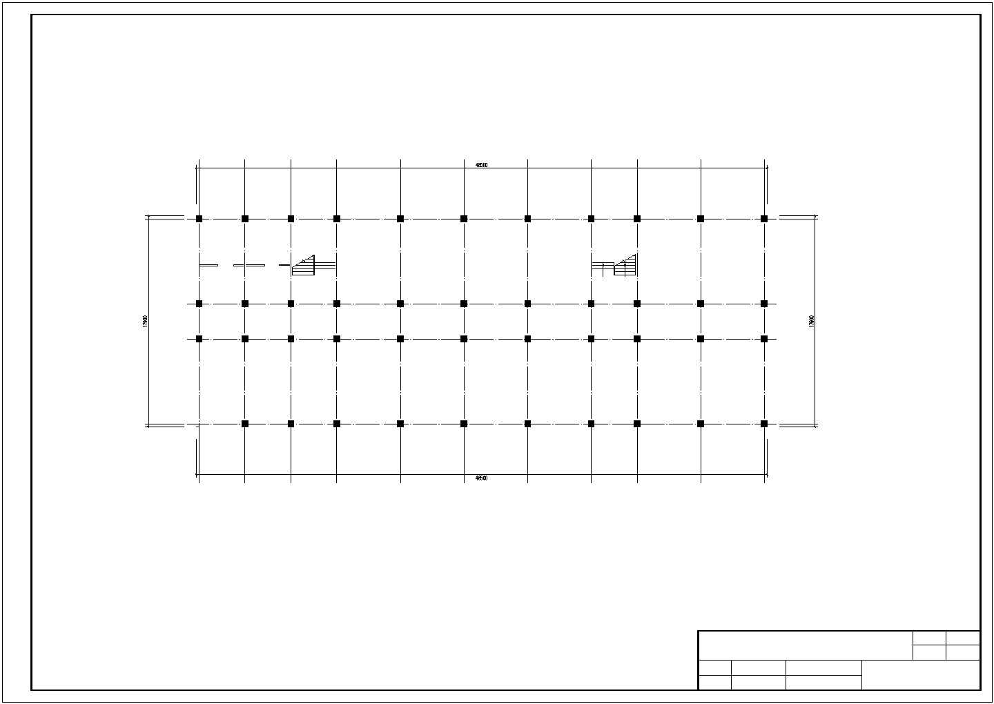 郑州某中学4300平米五层钢混框架结构教学综合楼建筑设计CAD图纸