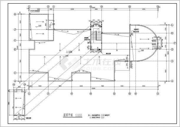 长沙市教育局幼儿园八方分园建筑装修平面CAD图-图二