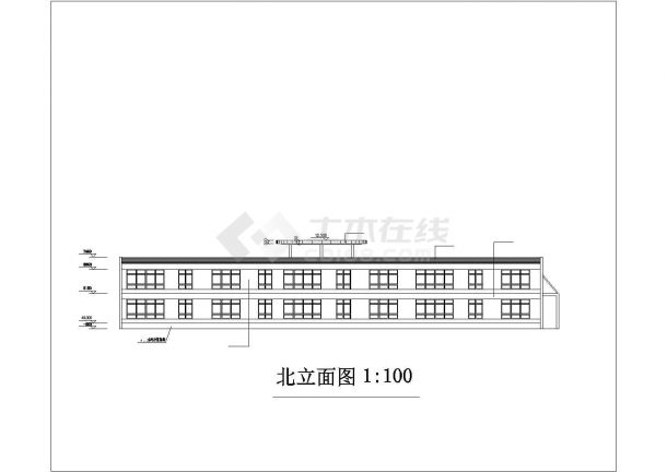 广东省广州市白云区明日之星艺术幼儿园教师公寓改造施工设计CAD图纸-图二