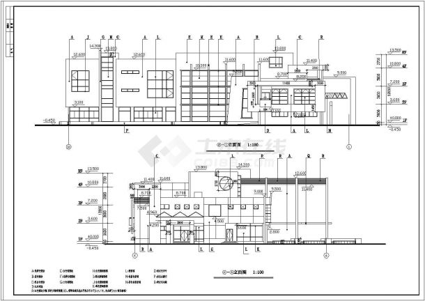 江西省南昌市东湖幼儿园教学楼整体改造建筑设计CAD图纸-图一