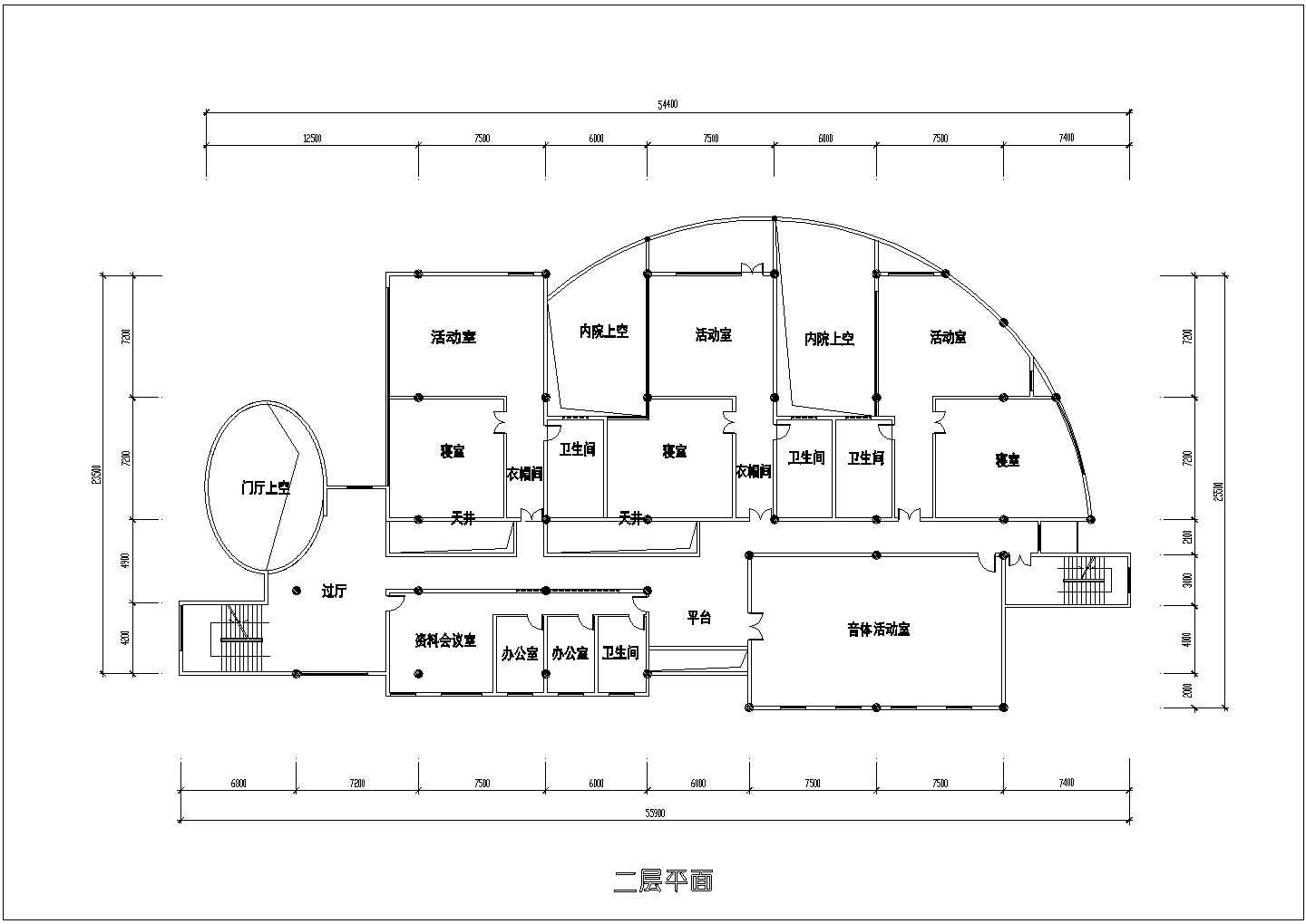 上海市闵行区南溪幼儿园建造施工设计CAD图纸