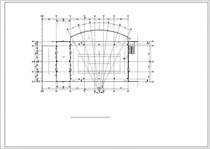 某地上三层小区会所建筑施工CAD图纸，共十六张图纸_图1