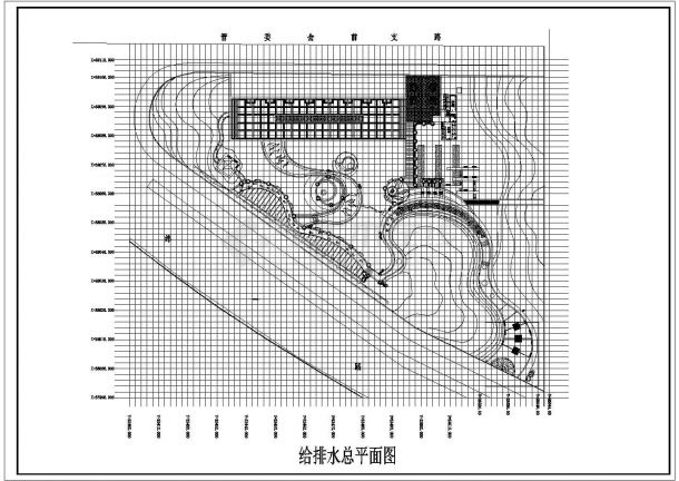 某小区游园景观给排水施工CAD图纸设计-图二