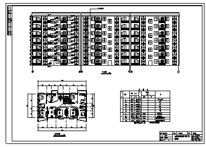 某城市七层韵绿公园小区住宅楼全套建筑设计cad图(含计算书，毕业设计)-图二