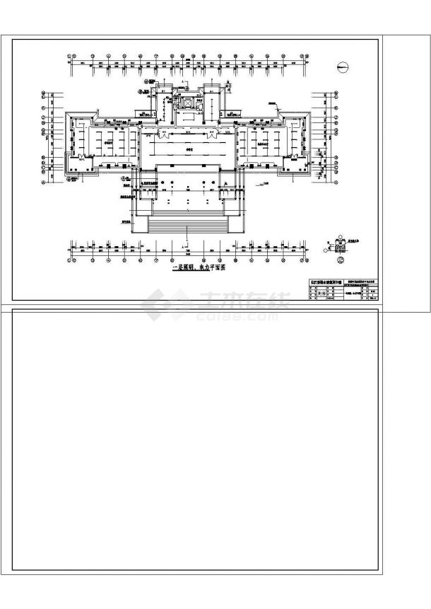 公共建筑电气方案图纸CAD图纸-图二