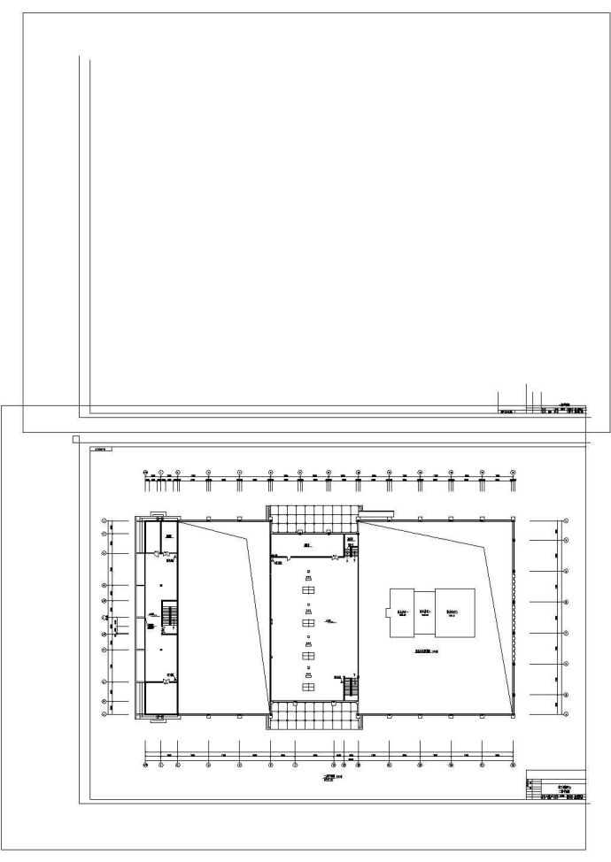 2层4450.74平米羽毛球排球篮球职工训练中心建筑方案图_图1