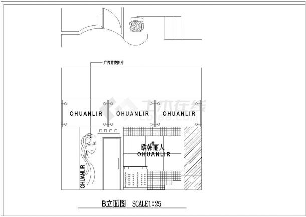 某10套小服装店的CAD建筑设计图-图一
