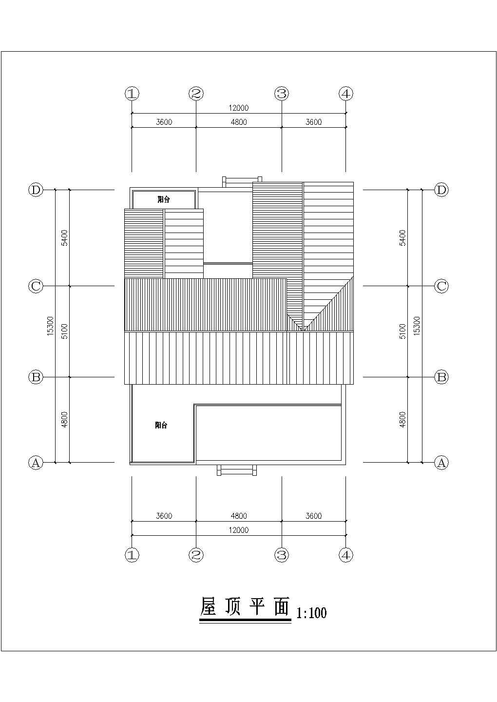 贵阳某村镇320平米3层砖混结构单体别墅平立剖面设计CAD图纸