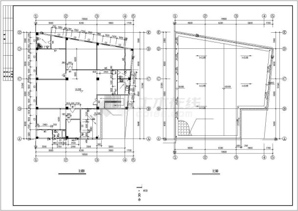 嘉兴市银马花园小区1750平米5层砖混结构住宅楼建筑设计CAD图纸-图一