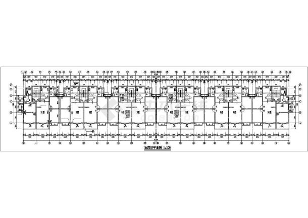 钦州市育才小区6层砖混结构组合式住宅楼平面设计CAD图纸（含架空层）-图一