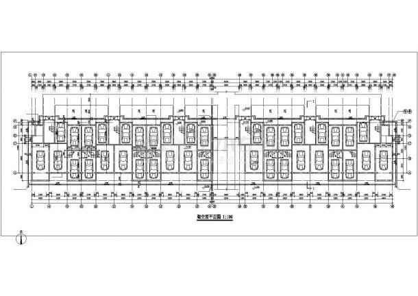 钦州市育才小区6层砖混结构组合式住宅楼平面设计CAD图纸（含架空层）-图二