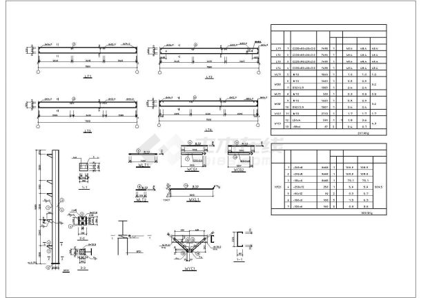 单层钢架结构厂房建筑结构施工图（ 60x18m）-图二