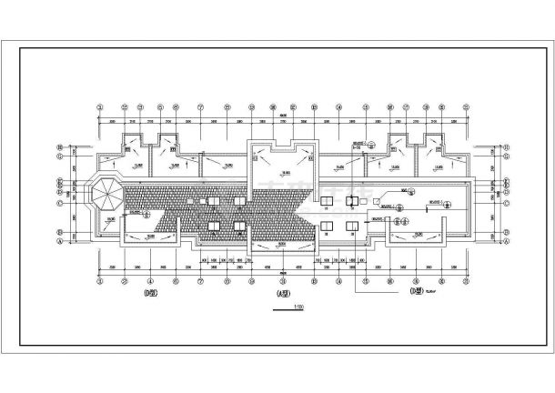 北京市悦馨小区6层欧式砖混结构住宅楼建筑设计CAD图纸（含阁楼和地下室）-图一