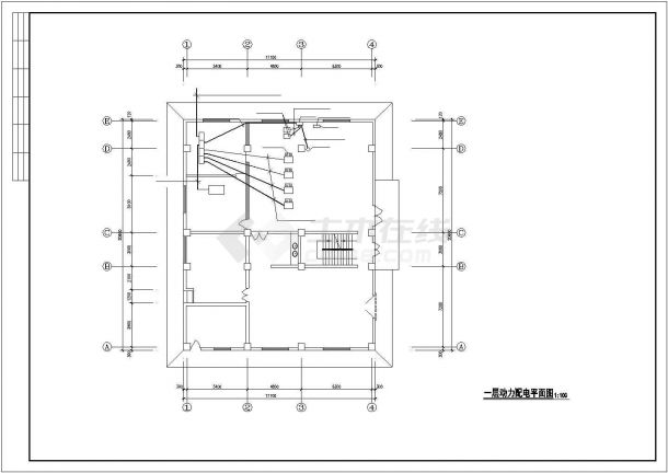 某地区热交换站电气施工CAD详图-图二