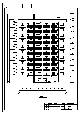 6000平米某市十一层剪力墙结构豪华公寓楼建筑施工cad图(含计算书，毕业设计)-图一