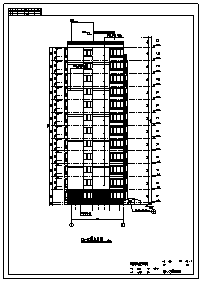 某市地上十一层加跃层剪力墙结构板式住宅楼全套施工cad图(含计算书，毕业设计，效果图)-图二