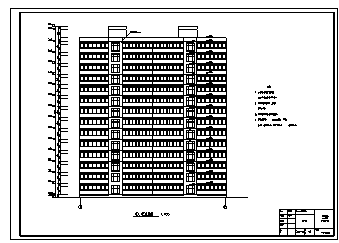 某市十四层剪力墙结构阳光小区住宅楼全套施工cad图(含计算书，结构图)-图一