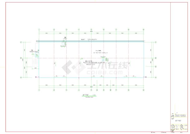 丙类2层办公出料仓库建筑设计施工图-图一