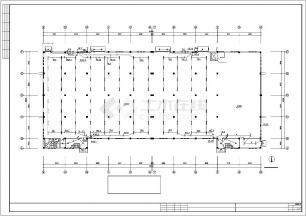 2层10米工业厂房电气施工图设计-图一